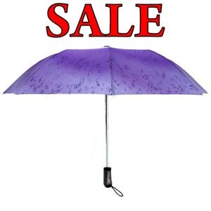 Purple Rain Musical Folding Umbrella